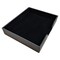 Dacasso Black Leatherette 17" x 14" Conf. Pad Holder without Coaster Holders A1363 - alternate 1